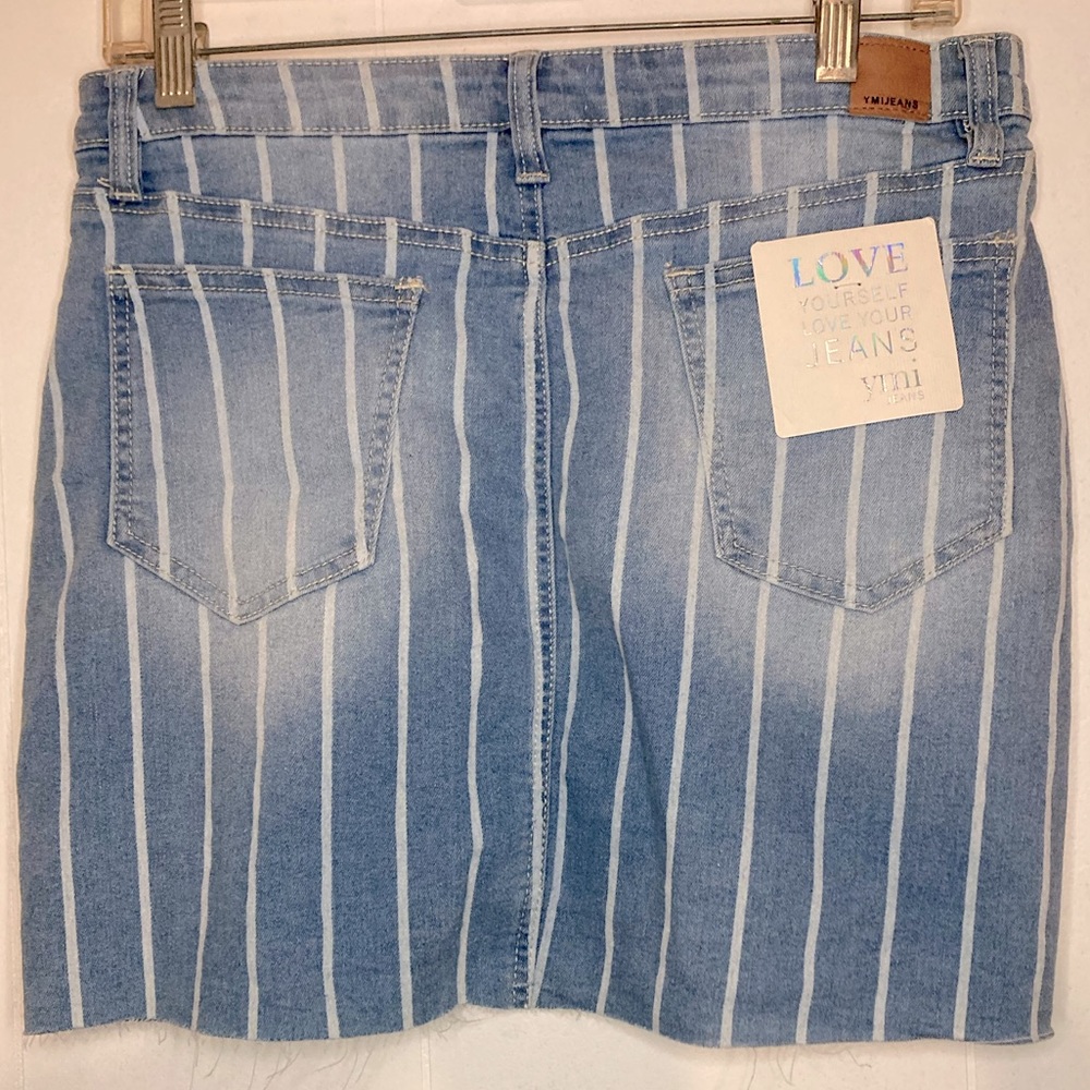 NWT YMI Junior Mid-Rise Striped Mini Skirt